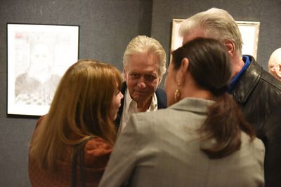 Lee Grant, Michael Douglas, and Catherine Zeta-Jones attend Joseph Feury''s Fioretti: Photo