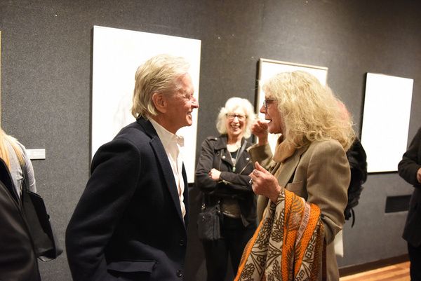 Actors Michael Douglas, Blythe Danner, and Cynthia Adler share a laugh during Joseph  Photo