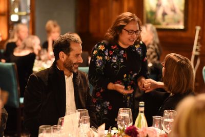 Tony Shalhoub, Belinda Fioretti, and Dinah Manoff attend Joseph Feury''s Fioretti: Th Photo