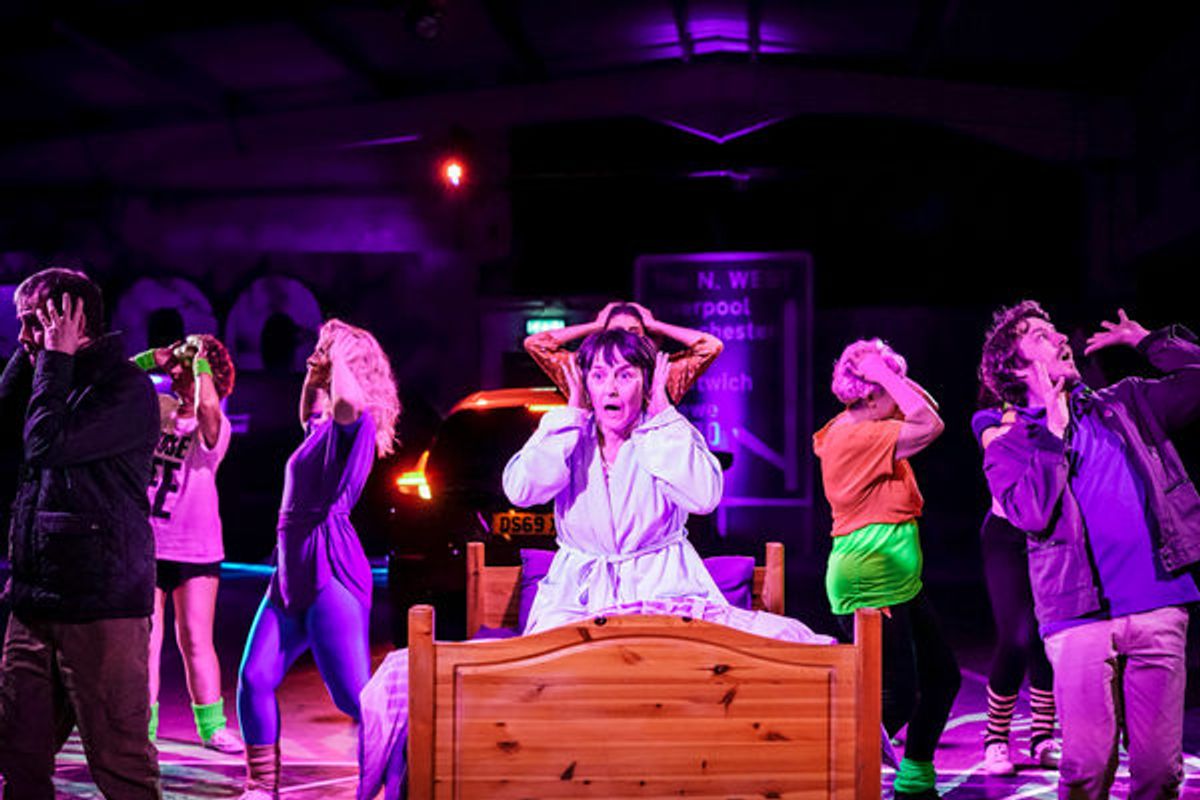 Angela Bain and cast at 