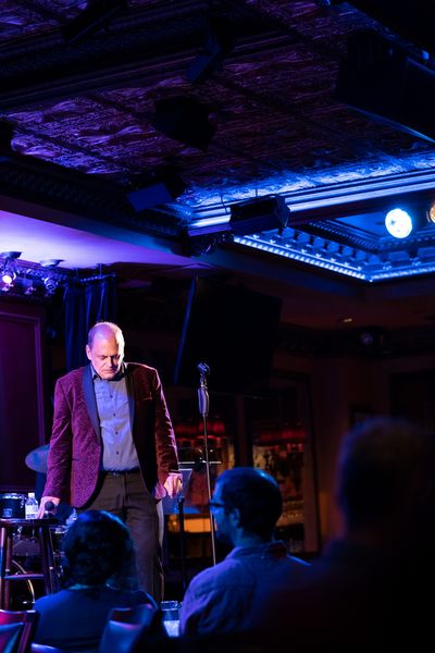John Minnock on stage at Feinstein''s/54 Below on September 20, 2019    Photo by Lesl Photo