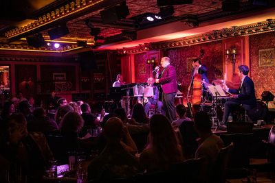 John Minnock performs with his band at Feinstein''s/54 Below on September 20, 2019    Photo