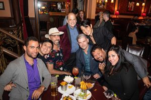 Matt Dricker, Rudy Ortiz, Andreas Pliatsikas, John Minnock, Meko, Kevin Hazel, Jay Dompor and Christina Kounalis at Feinstein''s/54 Below on September 20, 2019 Photo by Leslie Farinacci @ BroadwayWorld Matt Dricker, Rudy Ortiz, Andreas Pliatsikas, John Minnock, Meko, Kevin Hazel, Jay D Photo