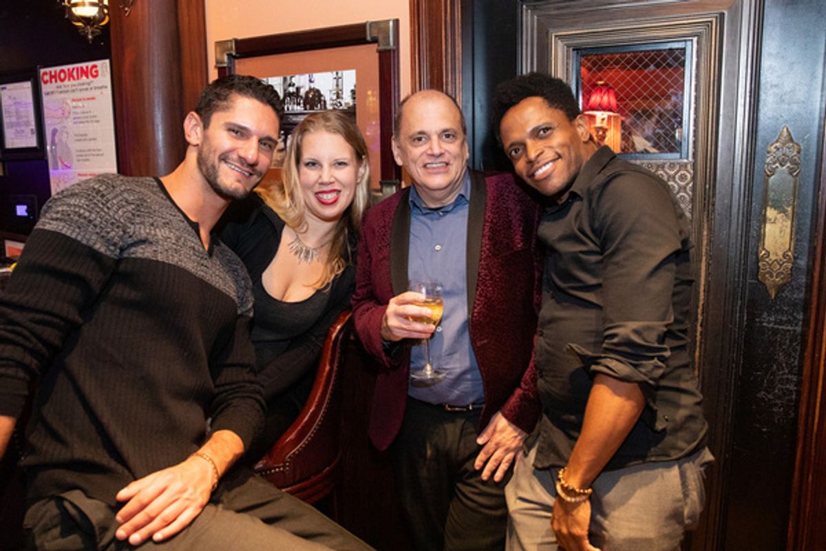 Christopher Trepinski, Kati Thrasher, John Minnock and Michael Lacey at Feinstein''s/54 Below on September 20, 2019    Photo by Leslie Farinacci at 