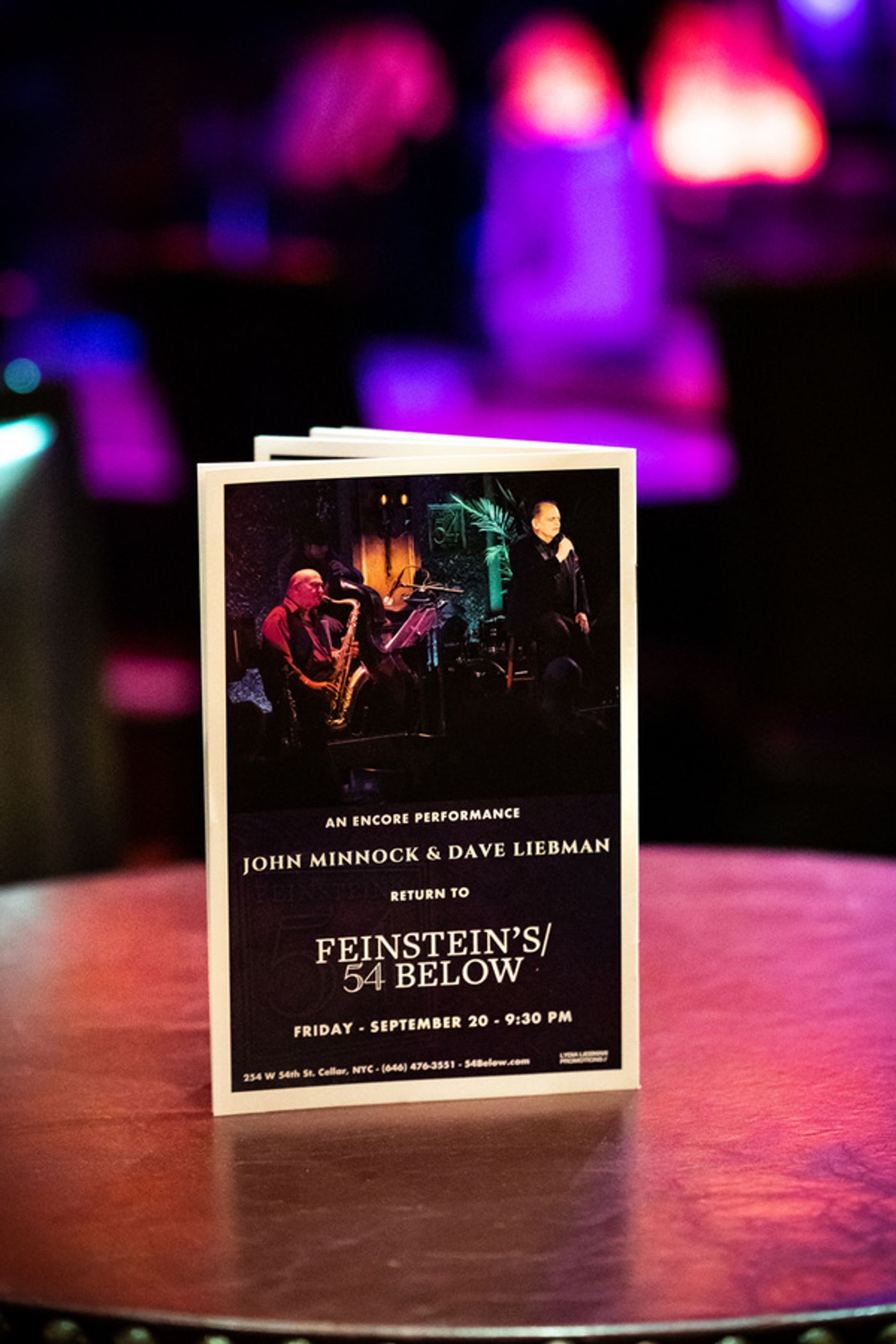 Photo Flash: John Minnock And Dave Liebman Return To Feinstein's/54 Below  Image