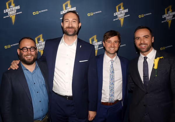 Director Stephen Brackett, Music & Lyrics Rob Rokicki, Book Writer Joe Tracz and Chor Photo