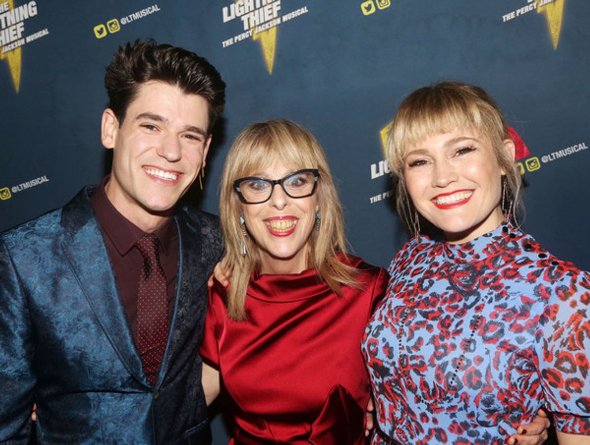 Chris McCarrell, Producer/Artistic Director of Theatreworks USA Barbara Pasternack and Kristin Stokes  at 