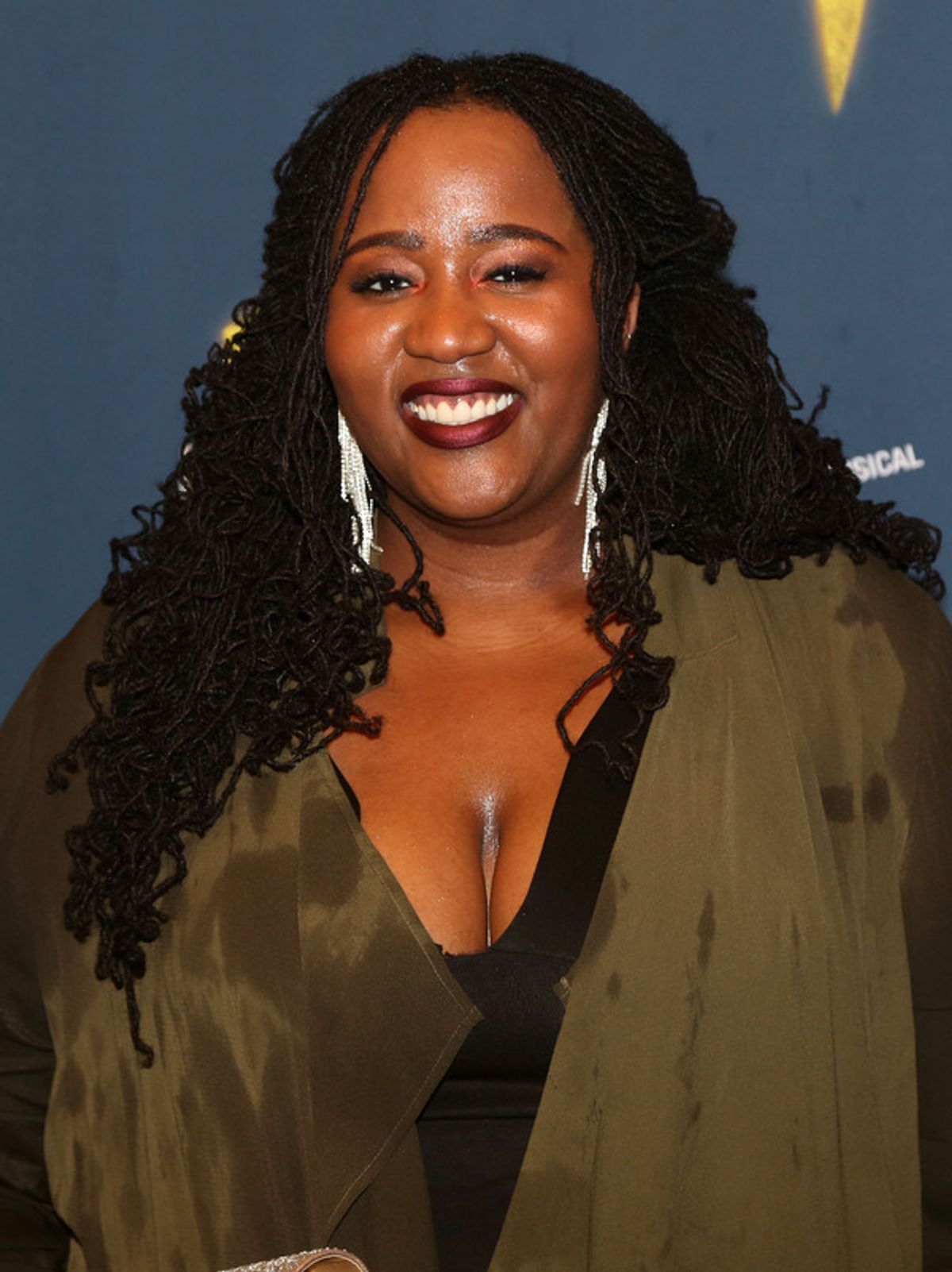 NEW YORK, NY - OCTOBER 16: Aneesa Folds poses at the opening night of the new musical based on the film 'The Lightning Thief: The Percy Jackson Musical' on Broadway at The Longacre Theatre on October 16, 2019 in New York City (Photo by Bruce Glikas/WireImage) at 