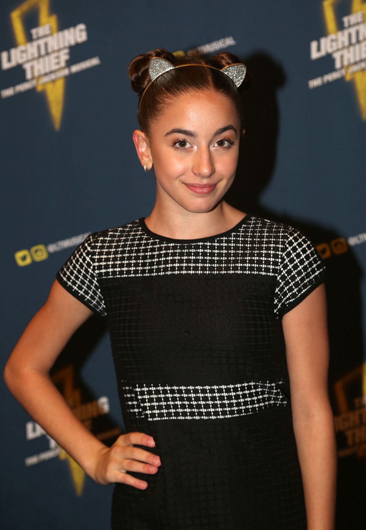 NEW YORK, NY - OCTOBER 16: GiaNina Paolantonio poses at the opening night of the new musical based on the film 'The Lightning Thief: The Percy Jackson Musical' on Broadway at The Longacre Theatre on October 16, 2019 in New York City (Photo by Bruce Glikas/WireImage) at 
