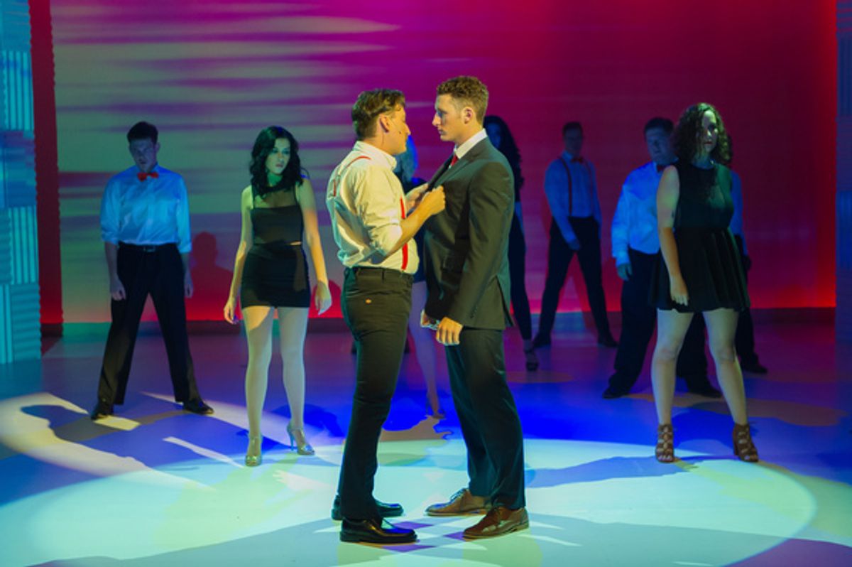 Josh O''Donnell, Alex Vanderlek and the cast of American Psycho  at 