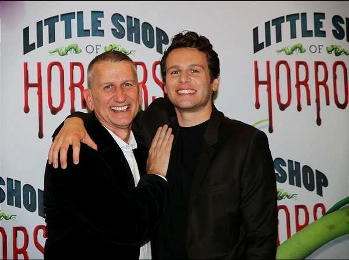 Tom Kirdahy and Jonathan Groff at 