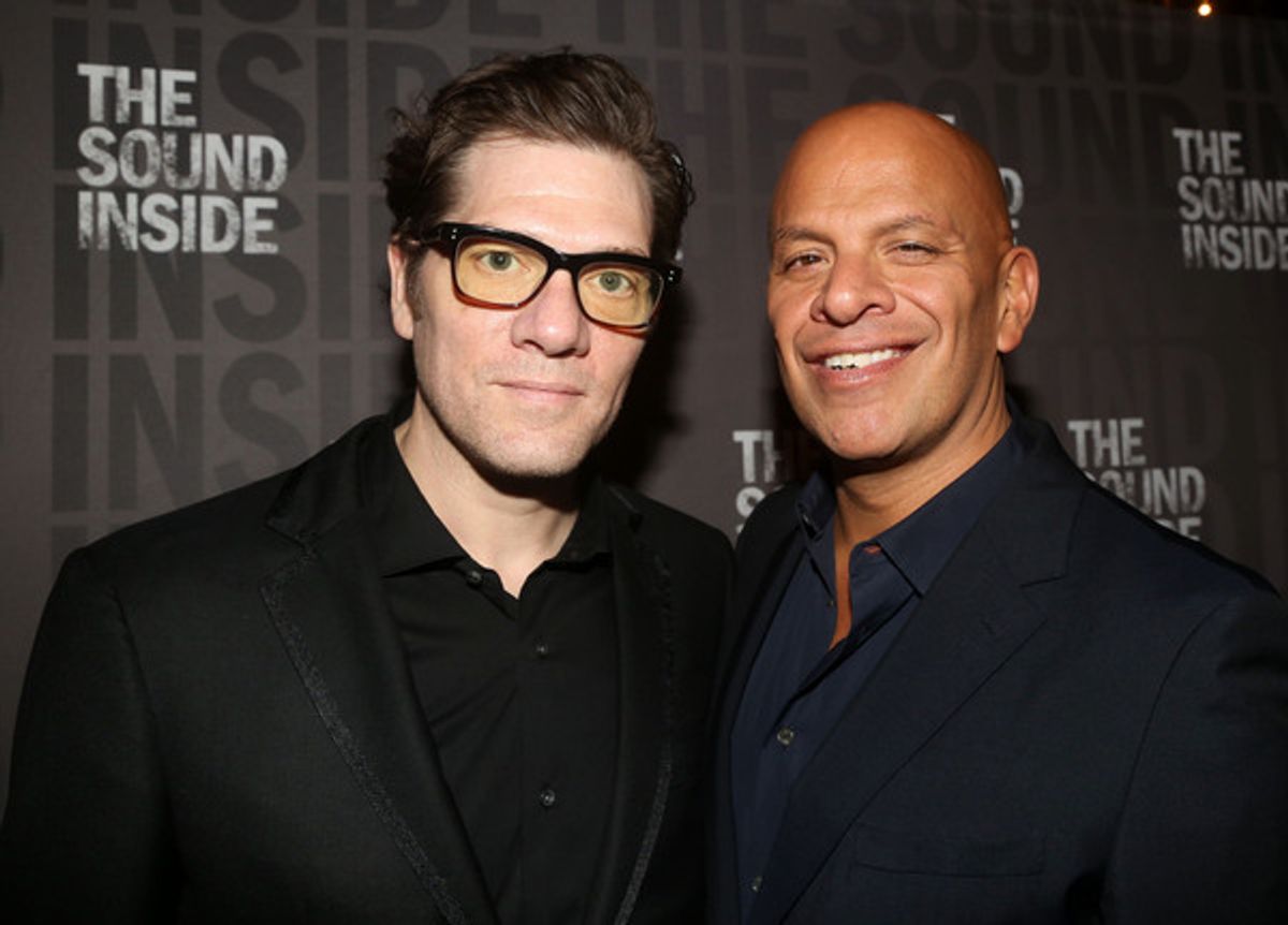 Playwright Adam Rapp and Agent Mark Subias  at 