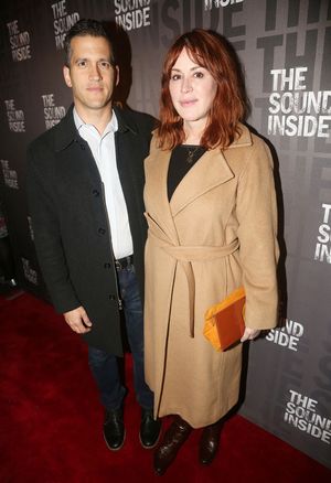 NEW YORK, NEW YORK - OCTOBER 17: Panio Gianopoulos and wife Molly Ringwald pose at the opening night of the new play "The Sound Inside" on Broadway at Studio 54 Theatre on October 17, 2019 in New York City. (Photo by Bruce Glikas/WireImage) @ BroadwayWorld NEW YORK, NEW YORK - OCTOBER 17: Panio Gianopoulos and wife Molly Ringwald pose at th Photo