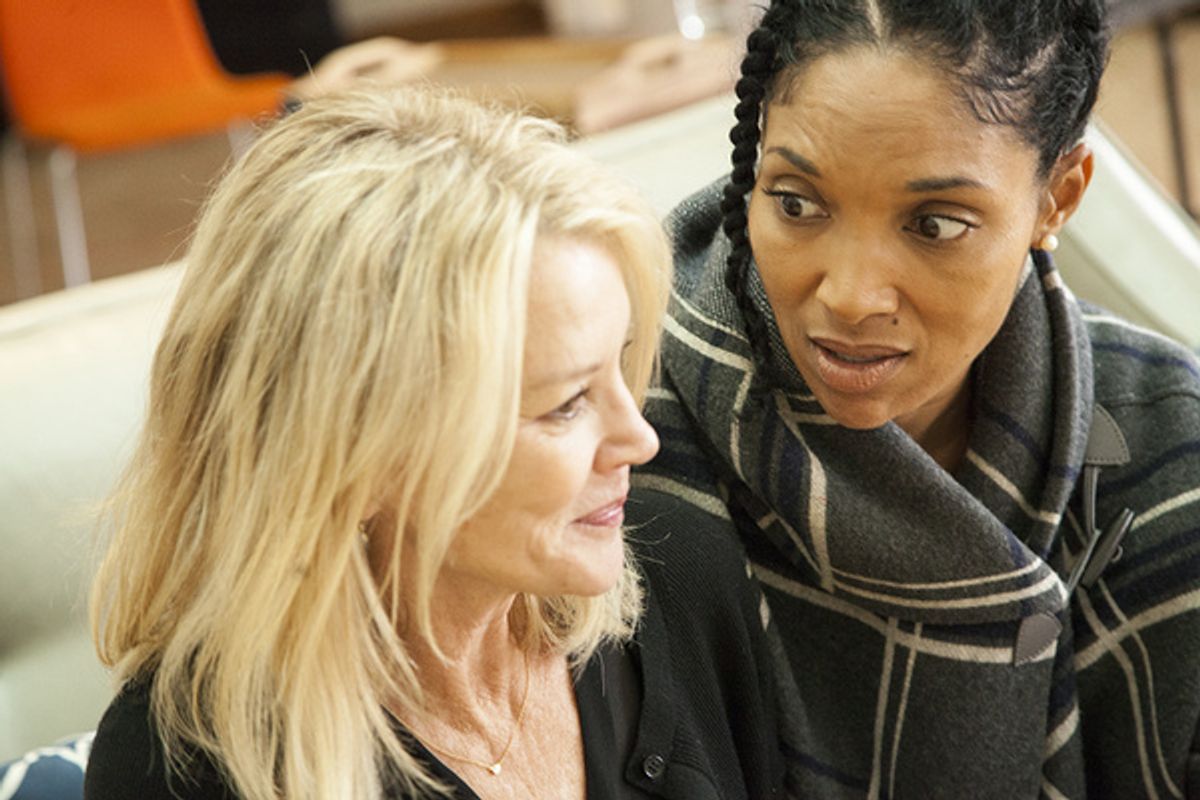 James Sheldon''s Reparations directed Tony Award-nominee Michele Shay | Cast Lisa Arrindell and Alexandra Neil (photo credit Hollis King) at 