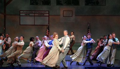 Katharine McDonough, Adam Pascal and Company Photo