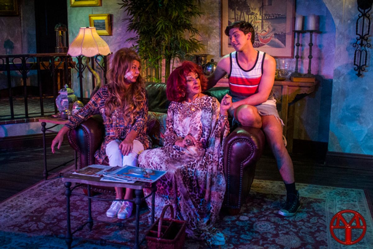 Mother and Children (L-R) Melanie Blue, Loren Freeman, and Matt E. Allen at 