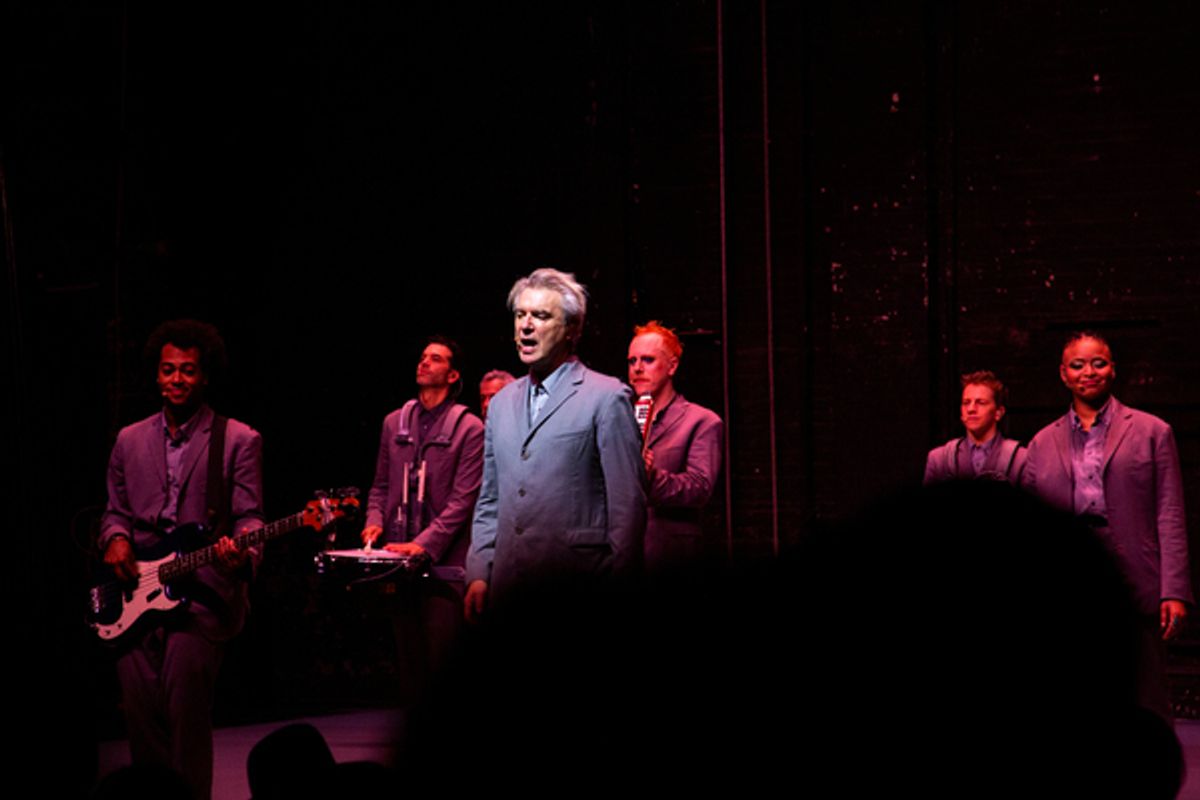 David Byrne and the company of AMERICAN UTOPIA at 