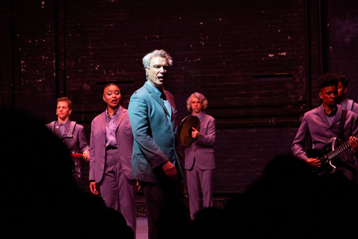 David Byrne and the company of AMERICAN UTOPIA at 