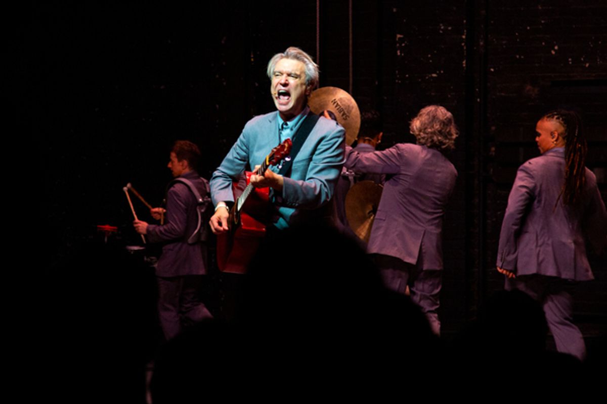 David Byrne and the company of AMERICAN UTOPIA at 