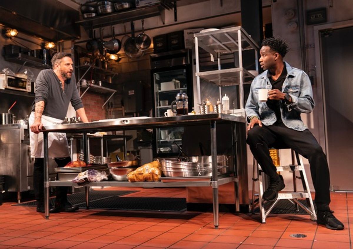 Raul Esparza and W. Tre Davis at 