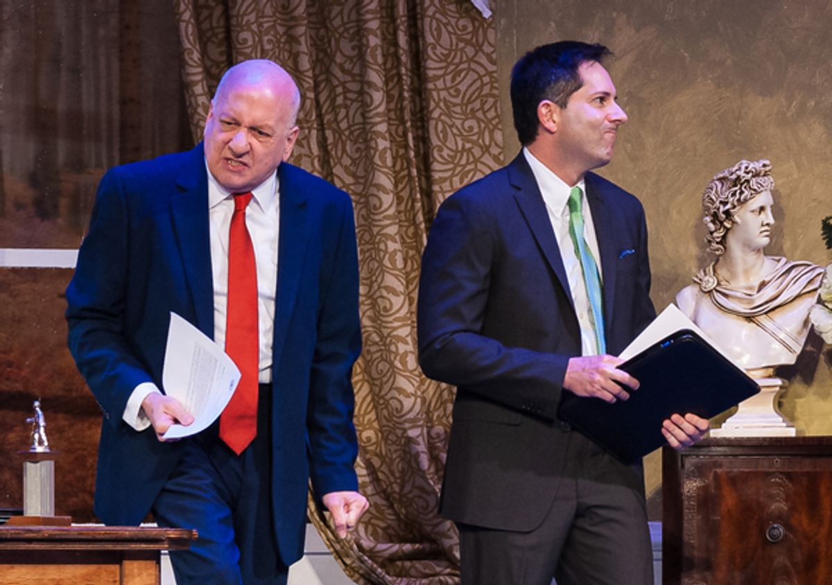 Bob Edes Jr, (President Charles Smith),  Leon Contavesprie (Archer Brown) at 