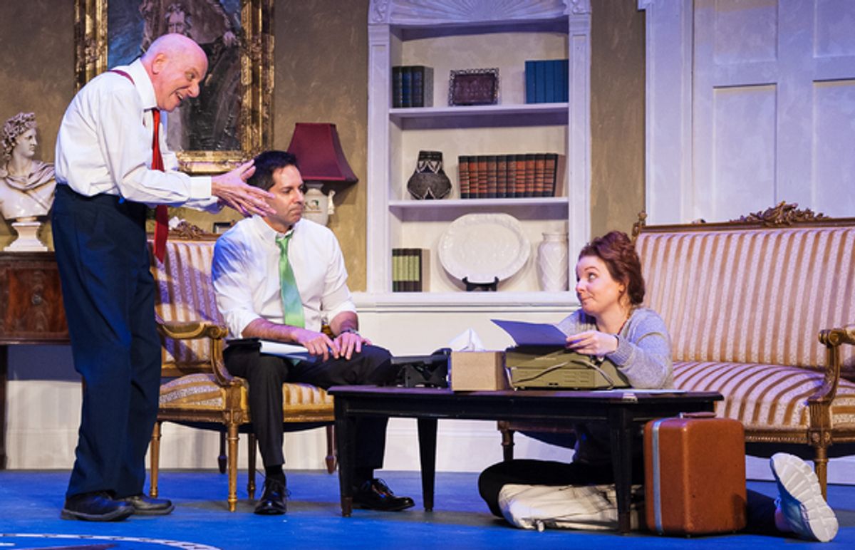 Bob Edes Jr, (President Charles Smith),  Leon Contavesprie (Archer Brown), Jennifer DeLatte (Clarice Bernstein)  at 