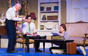 Bob Edes Jr, (President Charles Smith),  Leon Contavesprie (Archer Brown), Jennifer D Photo