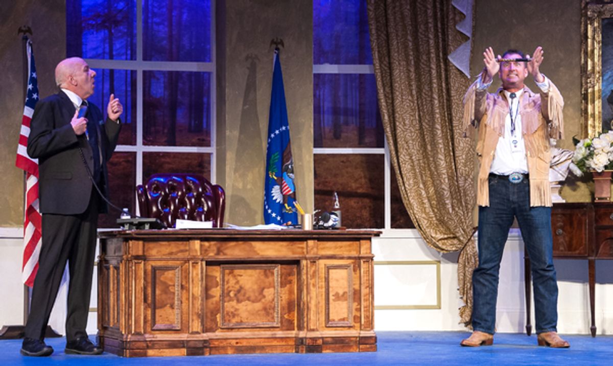 Bob Edes Jr, (President Charles Smith), Michael Smith (Dwight Grackle) at 