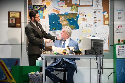 Mike Squillante and Gary Busey in Only Human at the Theatre at St. Clements Photo