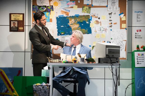 Mike Squillante and Gary Busey in Only Human at the Theatre at St. Clements Photo
