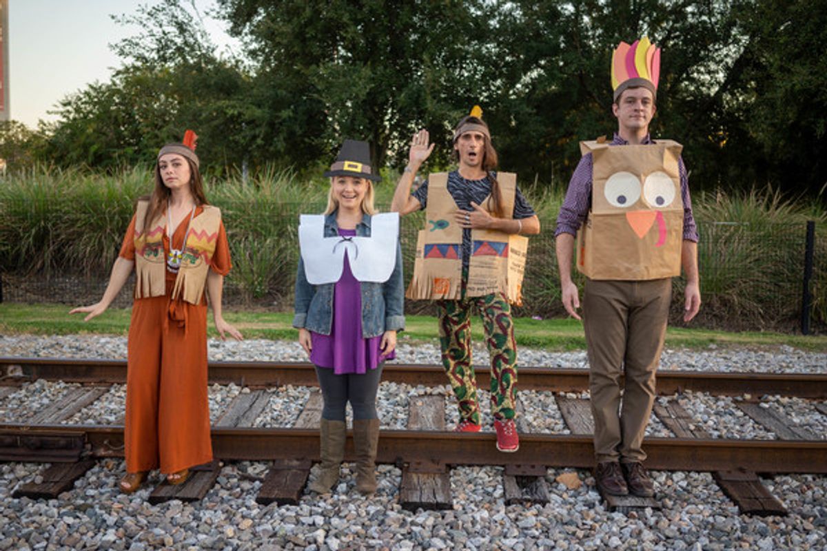  Dana Mauro (Alicia), Caitlin Eason (Logan), Giles Davies (Jaxon), and Adam Workman (Caden) at 