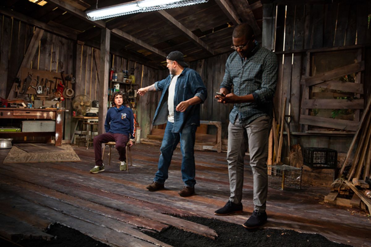 Alexander Garfin, Enrico Colantoni, and Obi Abili at 