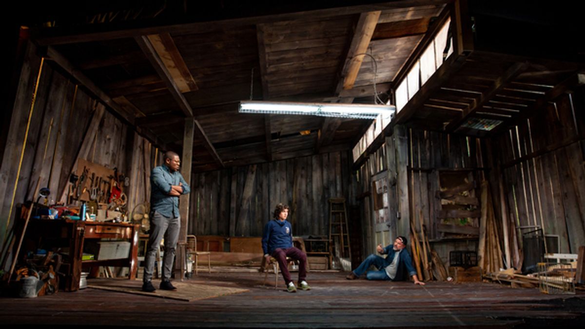 Alexander Garfin, Enrico Colantoni, and Obi Abili at 