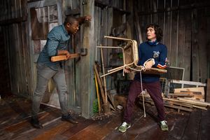 Alexander Garfin, Enrico Colantoni, and Obi Abili Photo