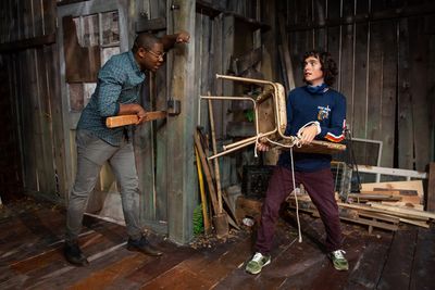 Alexander Garfin, Enrico Colantoni, and Obi Abili Photo