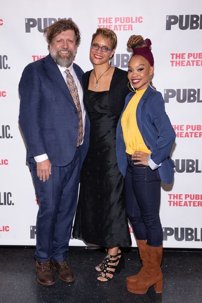 Public Theater Artistic Director Oskar Eustis, Director Leah C. Gardiner, and Choreog Photo