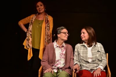  Carol Schlink (standing), Paula Faber & Margaret Melozzi Photo