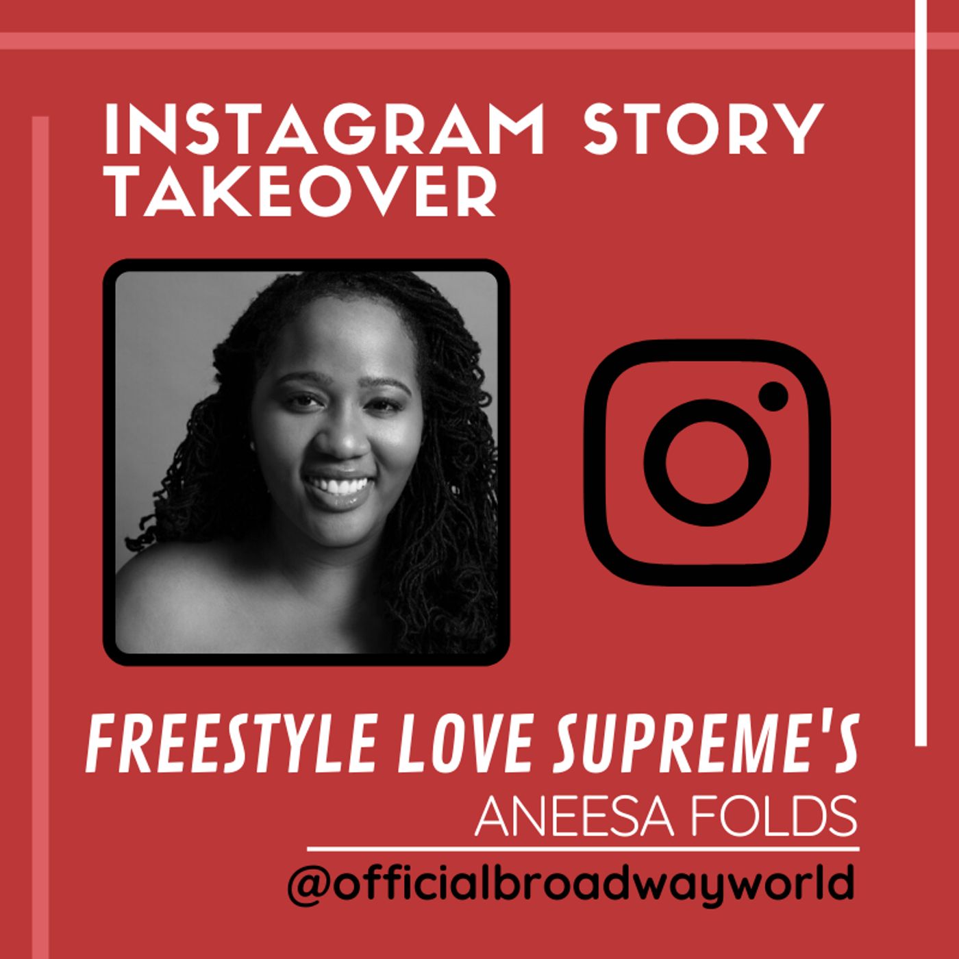 FREESTYLE LOVE SUPREME's Aneesa Folds Takes Over Instagram Sunday! FREESTYLE LOVE SUPREME's Aneesa Folds Takes Over Instagram Sunday! Image