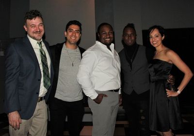 Director Kristan Seemel, Abraham Makany, Shabazz Green,  Roderick Lawrence and Salma  Photo