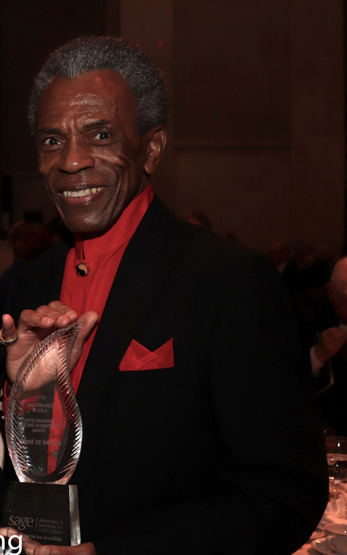 Andre De Shields, Emmy and Tony Award?winning actor, recipient of the Joyce Warshow Lifetime Achievement Award at 
