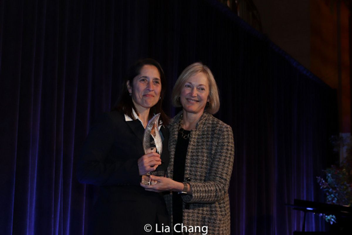 Stacey Friedman, Executive Vice President and General Counsel for JPMorgan Chase & Co., recipient of the Jack Watters Corporate Advocate Award at 