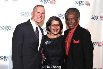 SAGE CEO Michael Adams, Elizabeth Schwartz and Andre De Shields Photo