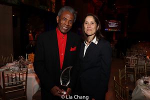 SAGE honorees Andre De Shields and Stacey Friedman, Executive Vice President and General Counsel for JPMorgan Chase & Co., recipient of the Jack Watters Corporate Advocate Award @ BroadwayWorld SAGE honorees Andre De Shields and Stacey Friedman, Executive Vice President and Gene Photo