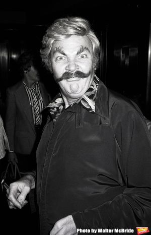 Rip Taylor leaving the NBC building on September 1, 1982 in New York City. Photo