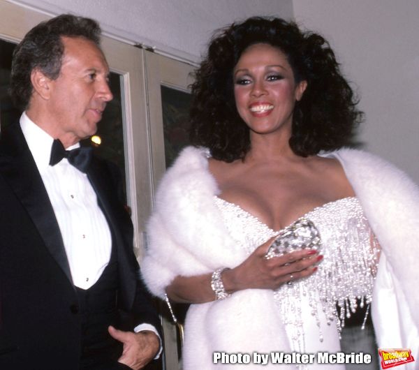 Vic Damone and Diahann Carroll attends the 38th Annual Primetime Emmy Awards on Septe Photo