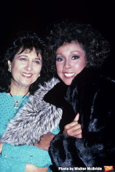 Diahann Carroll and Esther Shapiro photographed at Spago's in September, 1986. Photo