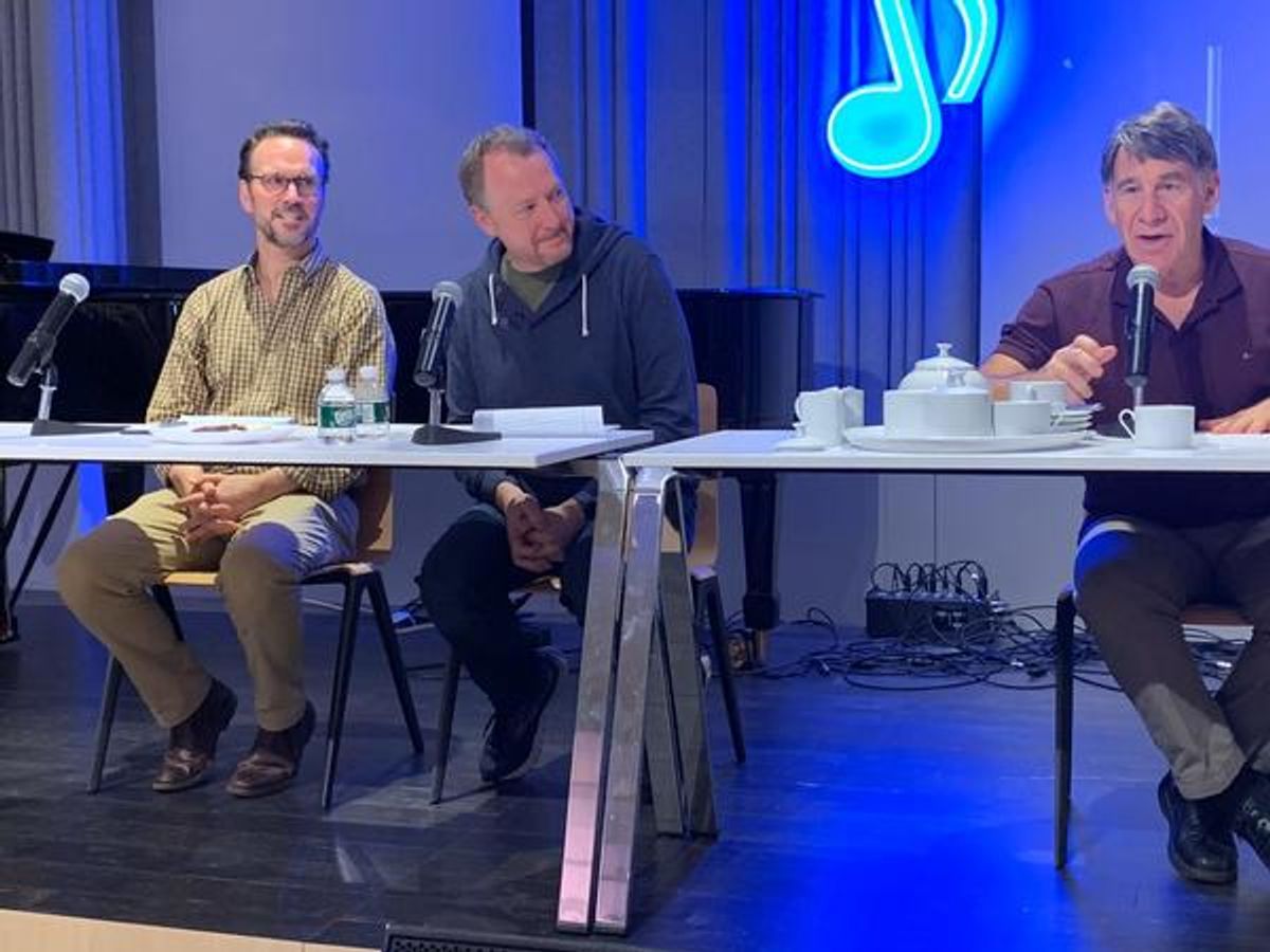 Rick Boynton, Bob Martin, Stephen Schwartz at 