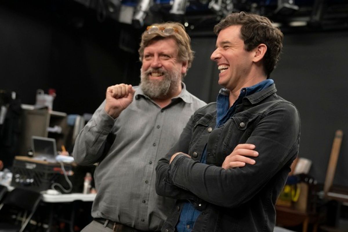 Oskar Eustis and Michael Urie at 