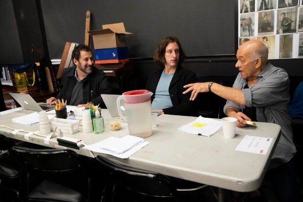 Tony Kushner, Jacob Marx Rice, and Mark Margolis Photo