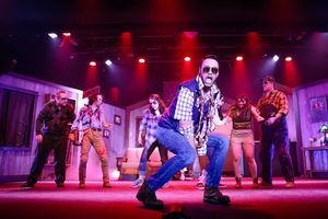 Ed (Aleks Merilo), Ash (Zachary Edson), Linda (Ashley Roy), Scott (Guy Taylor Simpson III), Cheryl (Molly Quinn) Annie (Annelise Martin) & Jake (Eric Strachan) @ BroadwayWorld Ed (Aleks Merilo), Ash (Zachary Edson), Linda (Ashley Roy), Scott (Guy Taylor Simpson Photo